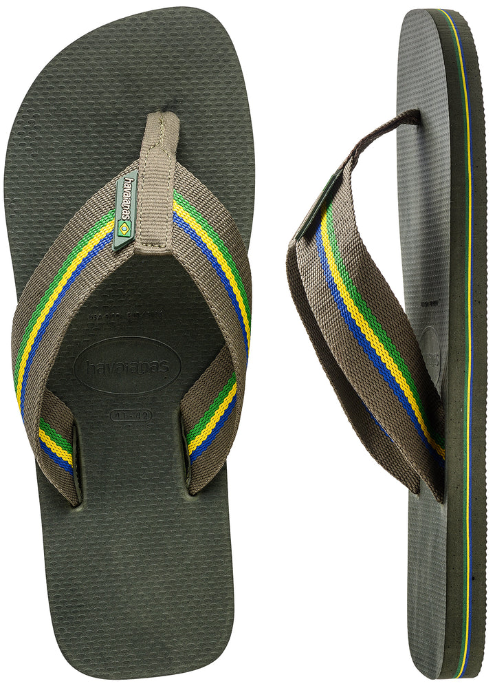 Havaianas Urban Brasil In Olivegreen For Men