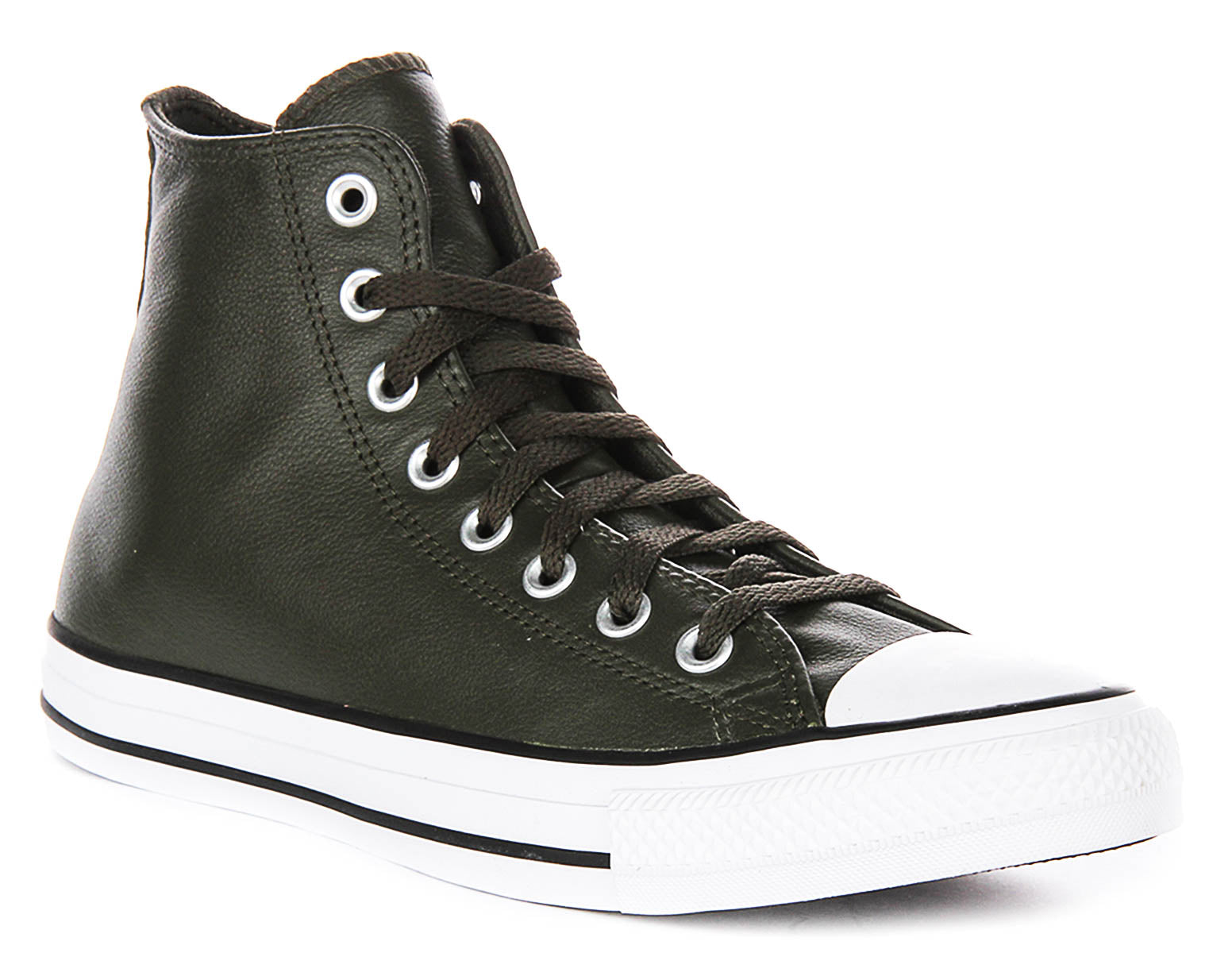 Converse A09481C Chuck Taylor All Star Leather Trainers Olive Converse A09481C Chuck Taylor All Star Leather Trainers Olive