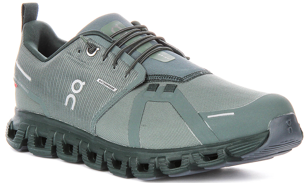 On Running Cloud 6 Waterproof In Olivegreen For Men