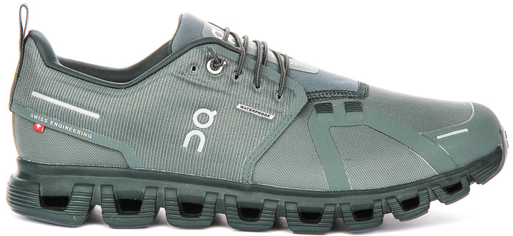 On Running Cloud 6 Waterproof In Olivegreen For Men
