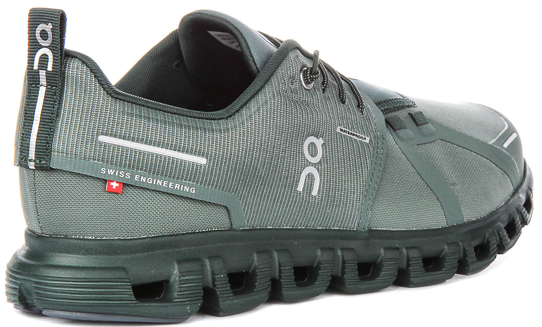 On Running Cloud 6 Waterproof In Olivegreen For Men