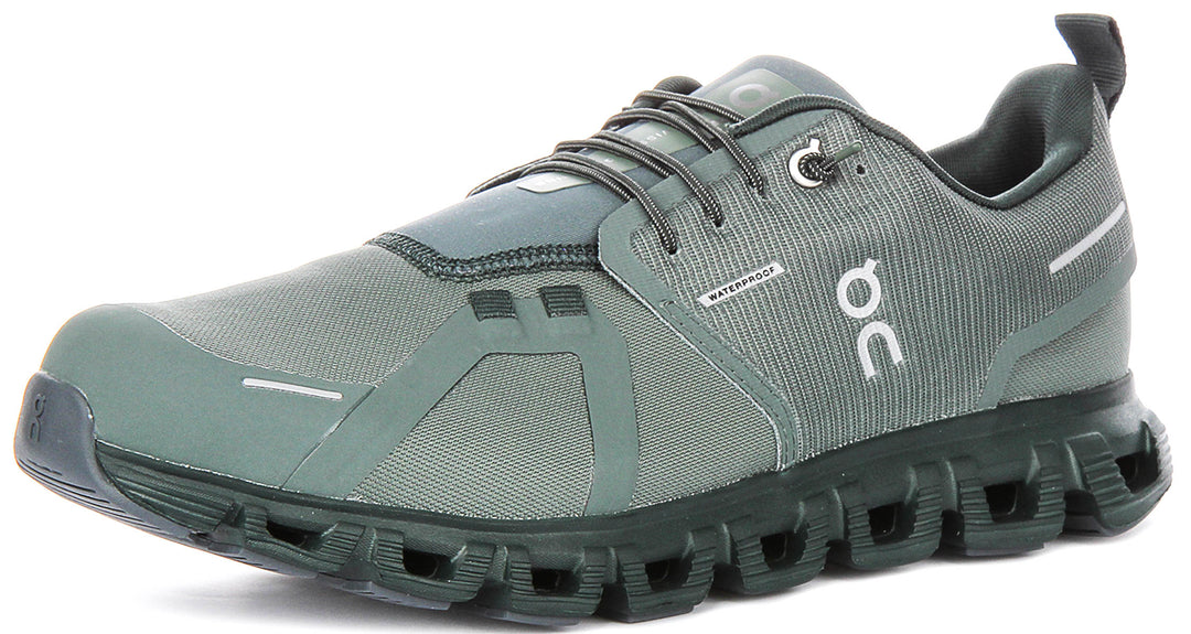 On Running Cloud 6 Waterproof In Olivegreen For Men