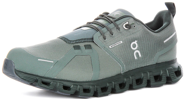 On Running Cloud 6 Waterproof In Olivegreen For Men
