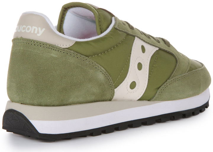 Saucony Jazz Original In Olive White For Women