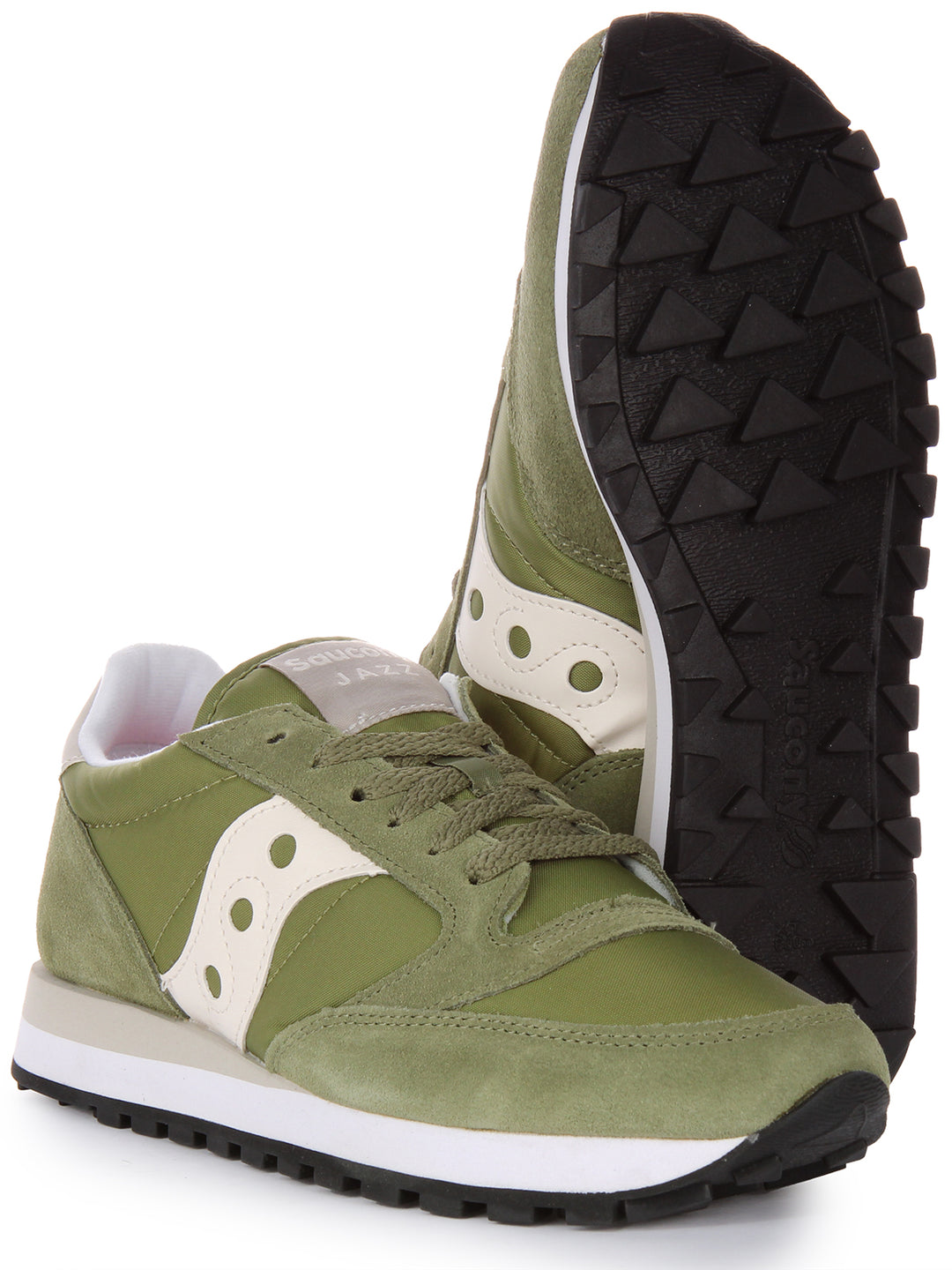 Saucony Jazz Original In Olive White For Women