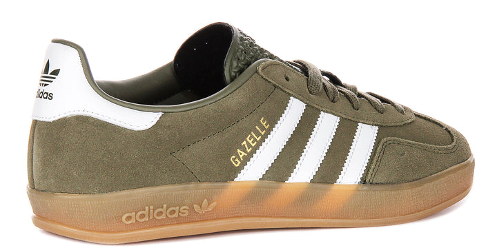 Adidas Gazelle Indoor In Olivewhite For Men