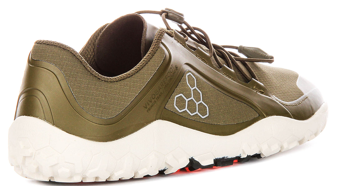 Vivobarefoot Primus Trail In Olivewhite For Men