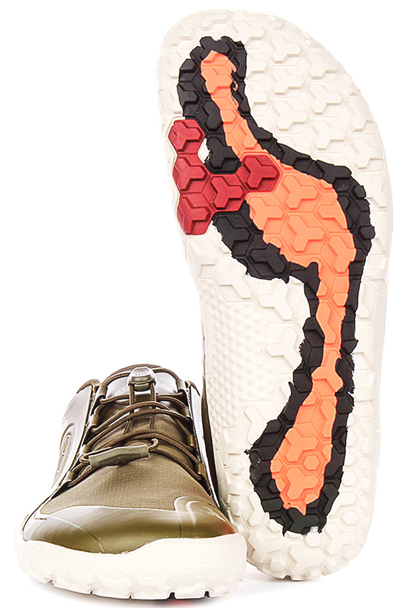 Vivobarefoot Primus Trail In Olivewhite For Men