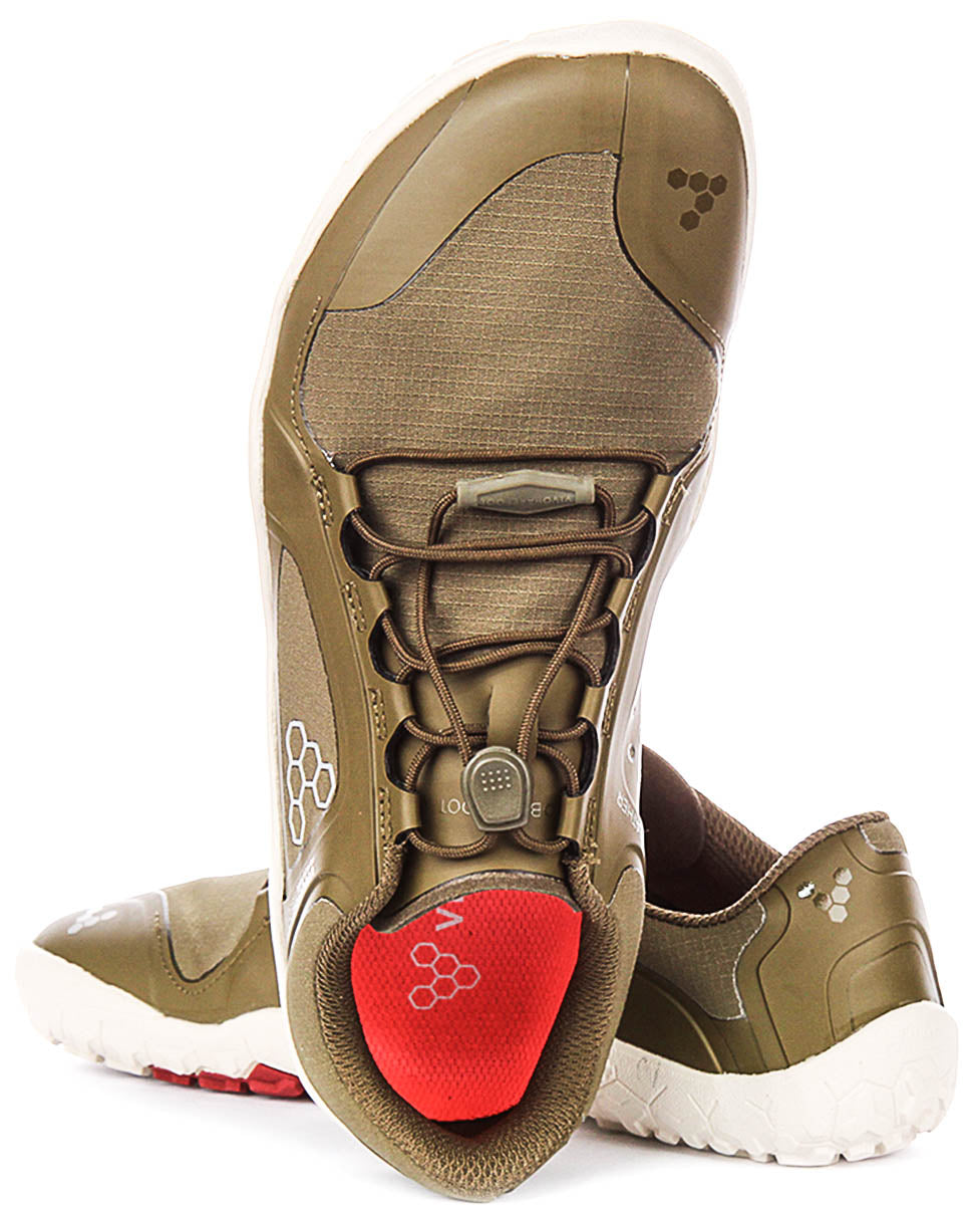 Vivobarefoot Primus Trail In Olive White For Women