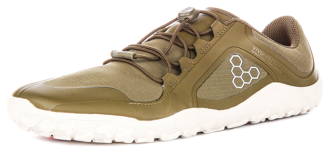 Vivobarefoot Primus Trail In Olive White For Women