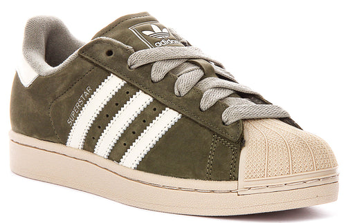 Adidas Superstar II In Olive White