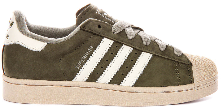 Adidas Superstar II In Olive White