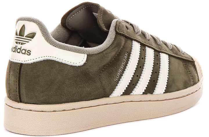 Adidas Superstar II In Olive White