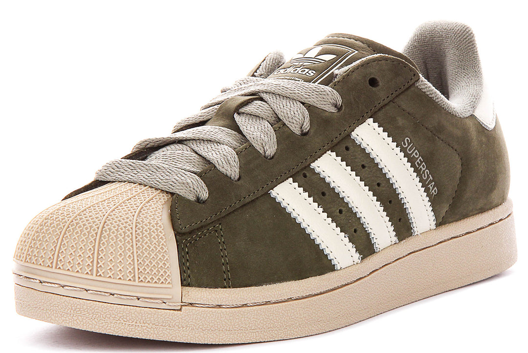 Adidas Superstar II In Olive White