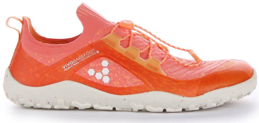 Vivobarefoot Primus Trail Knit FG Zapatillas de trail running de punto para hombre en naranja