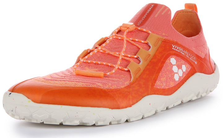 Vivobarefoot Primus Trail Knit FG Herren Stricken Spur Laufen Turnschuhe Orange