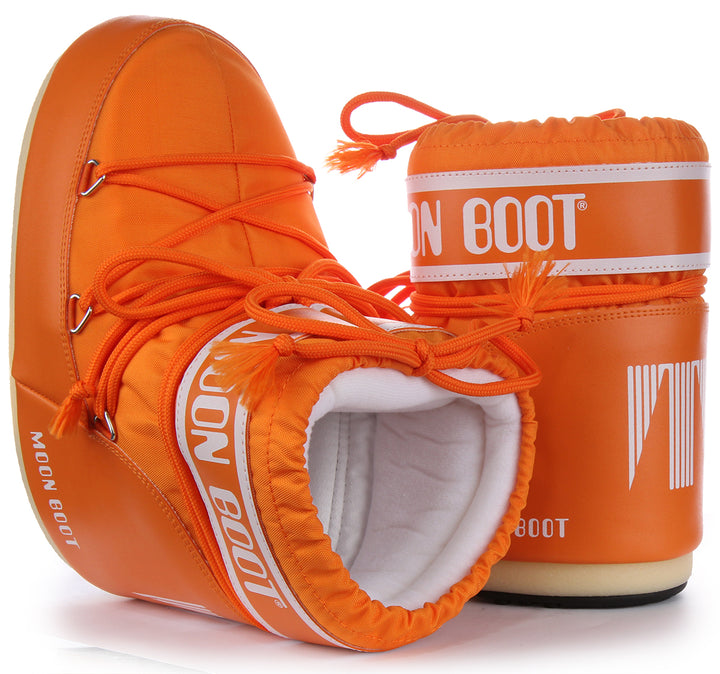 Moon Boot Icon Low Nylon In Orange For Women