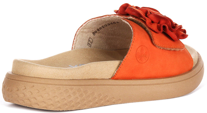 Rieker V1562-38 In Orange For Women