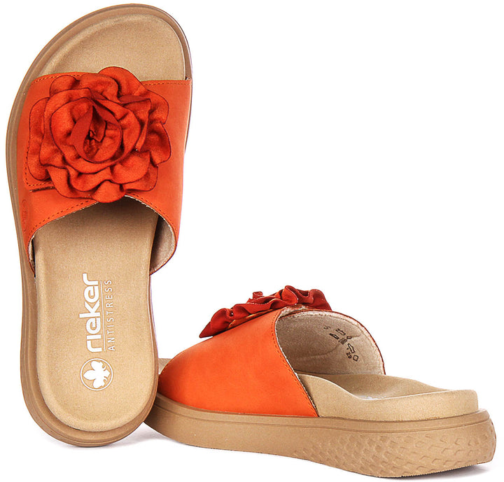 Rieker V1562-38 In Orange For Women