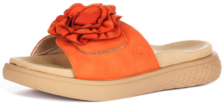 Rieker V1562-38 In Orange For Women