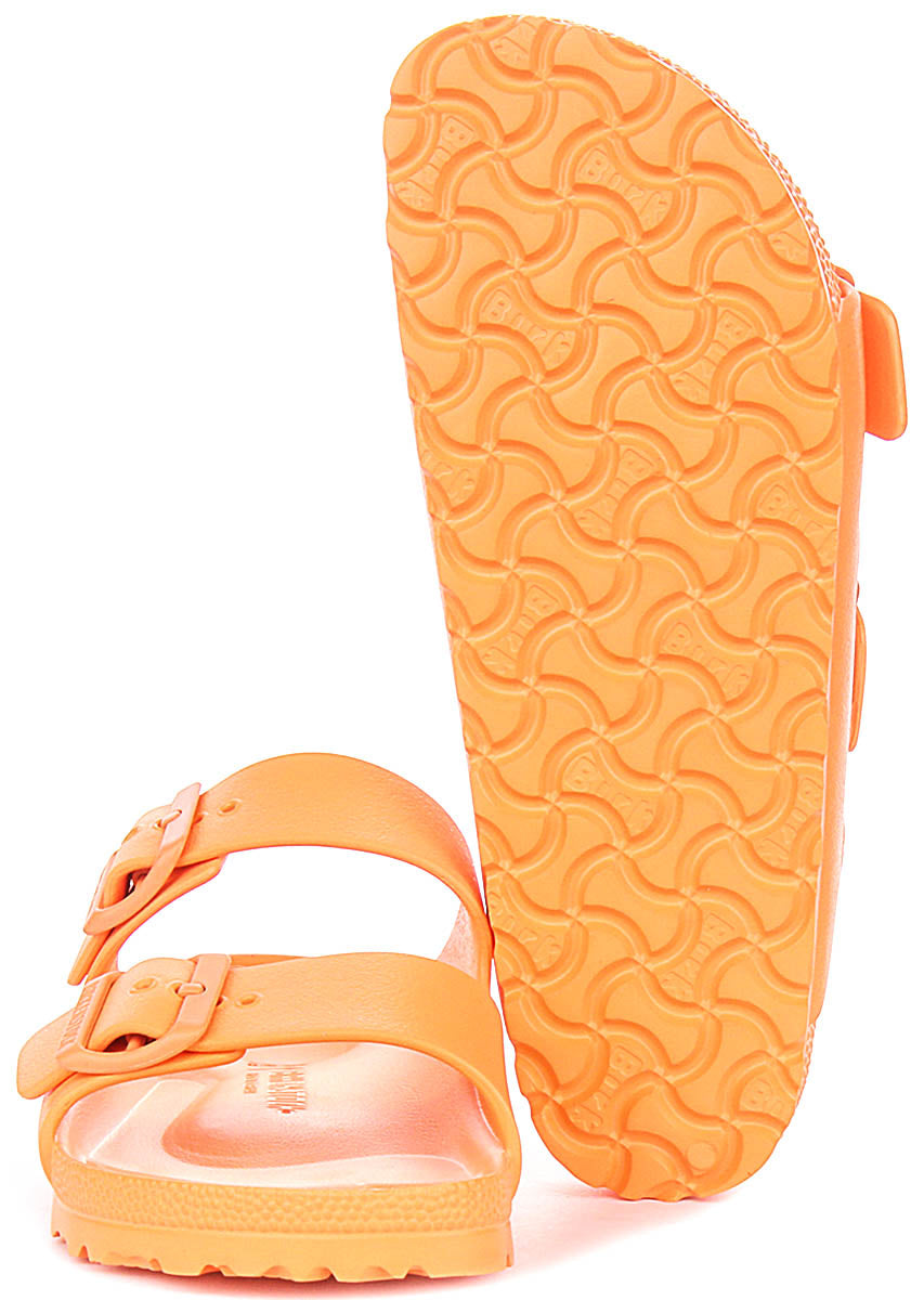 Birkenstock Arizona Eva In Papaya Orange | Narrow Fit