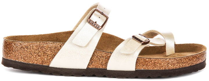 Birkenstock Mayari In Pearl White For Women | Regular Fit
