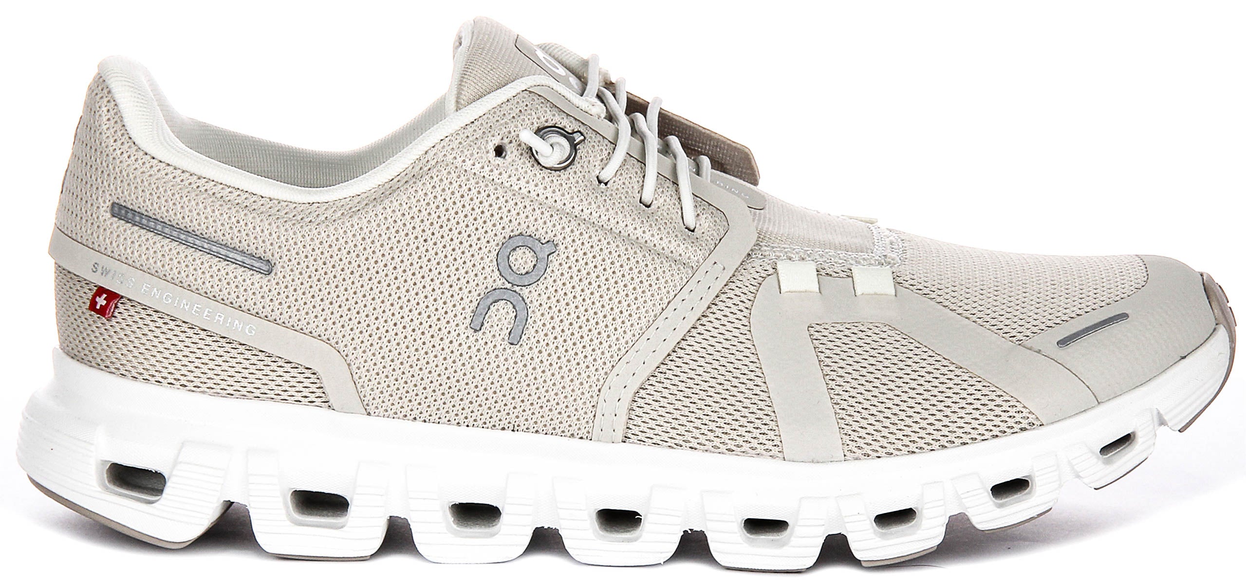 On Running Cloud 6 In Pearl White For Women | Slip on Trainers
