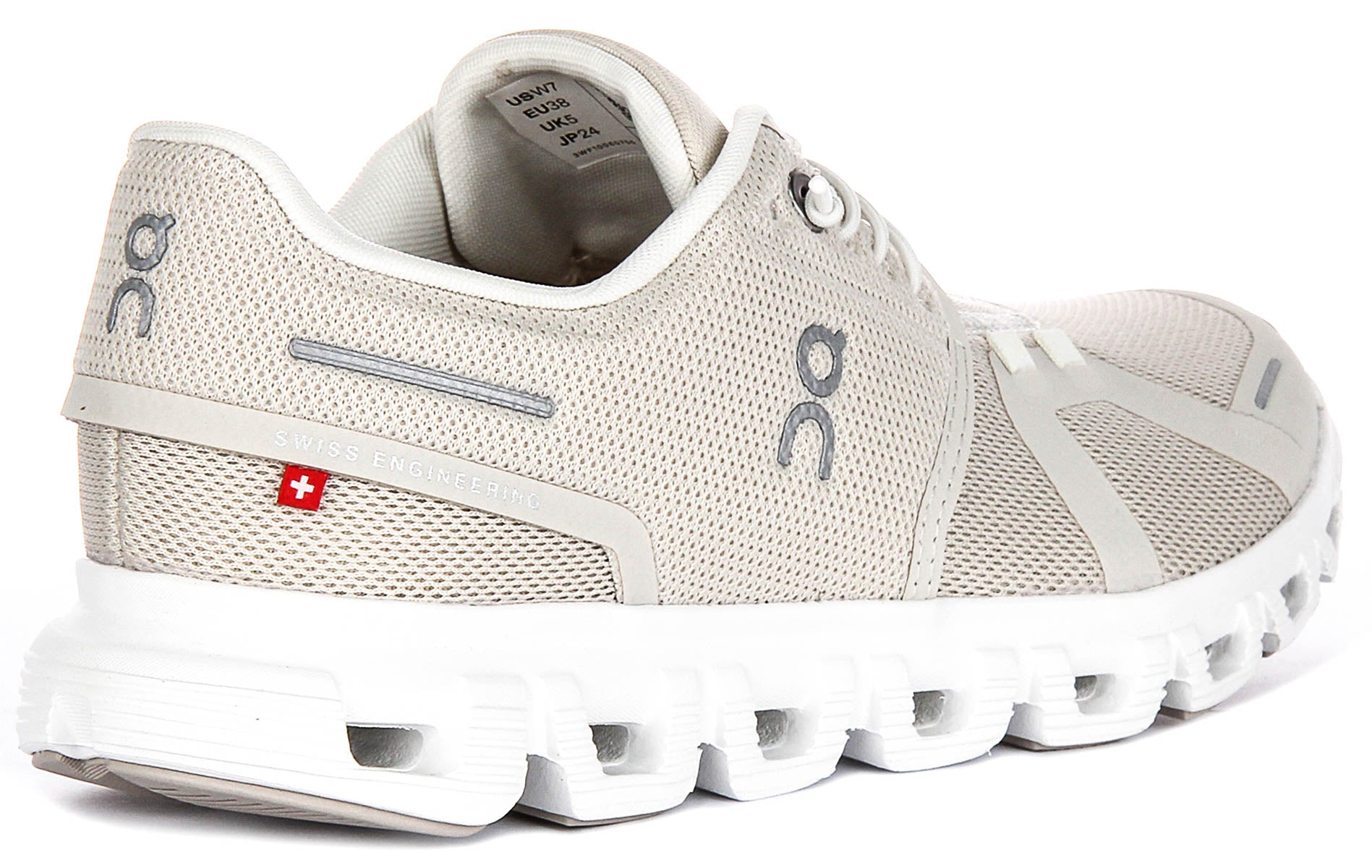 On Running Cloud 6 In Pearl White For Women | Slip on Trainers