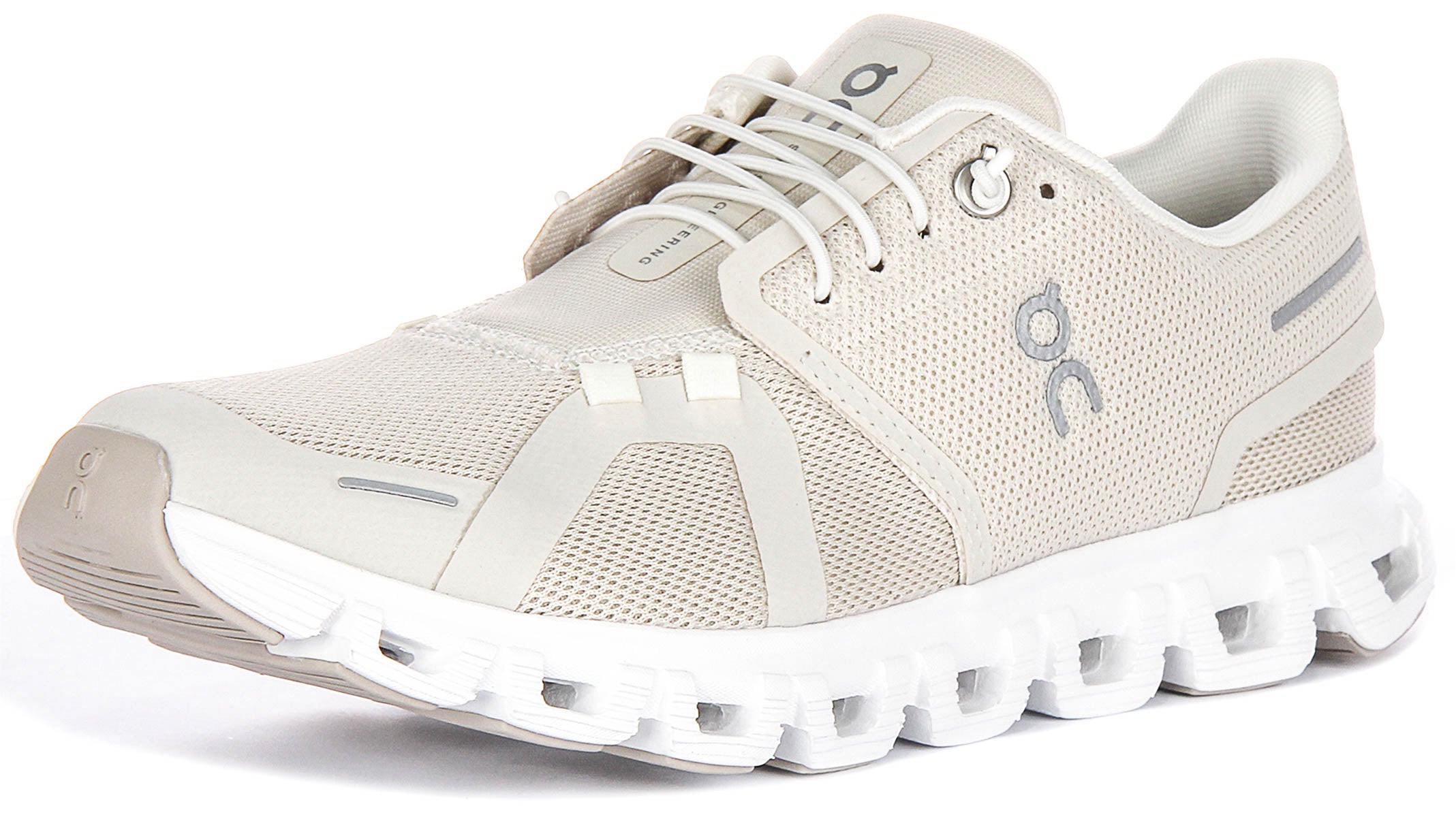 On Running Cloud 6 In Pearl White For Women | Slip on Trainers