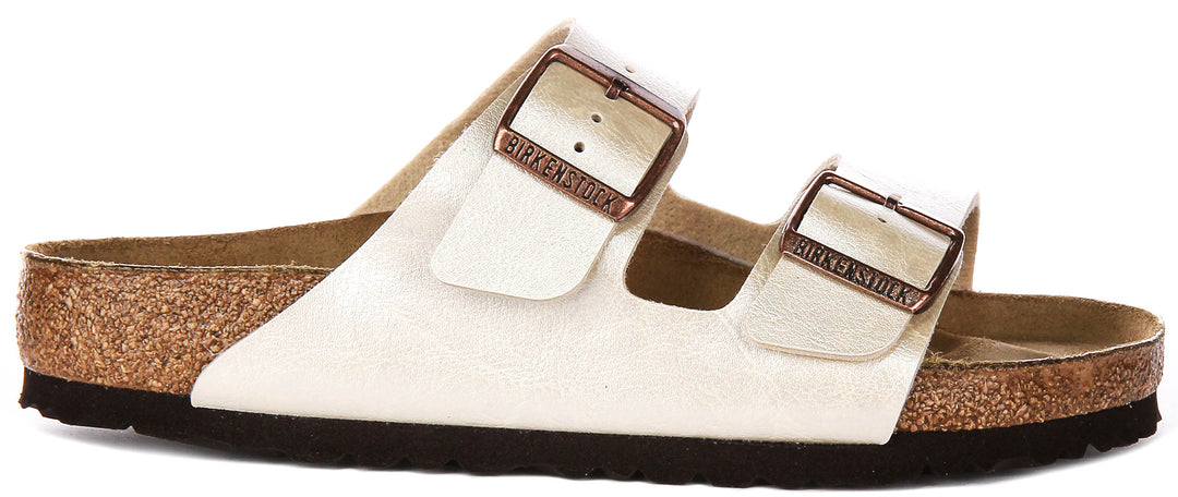 Birkenstock Arizona Bs In Pearl White | Regular Fit