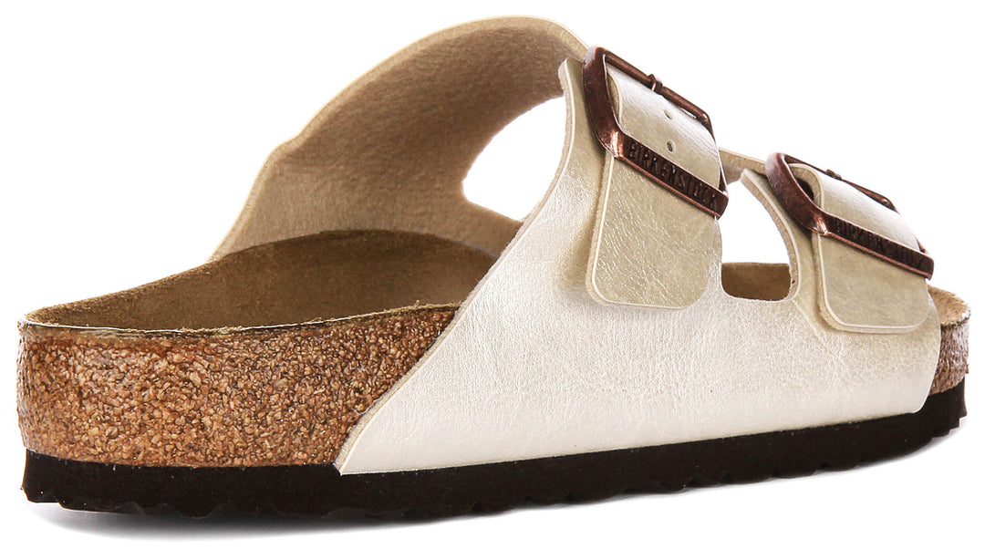 Birkenstock Arizona Bs In Pearl White | Regular Fit