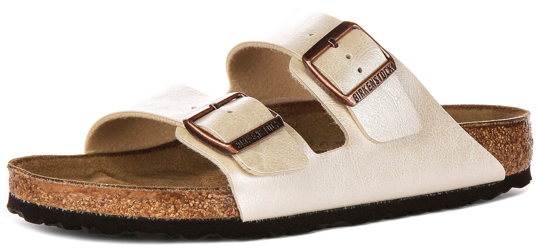 Birkenstock Arizona Bs In Pearl White | Regular Fit