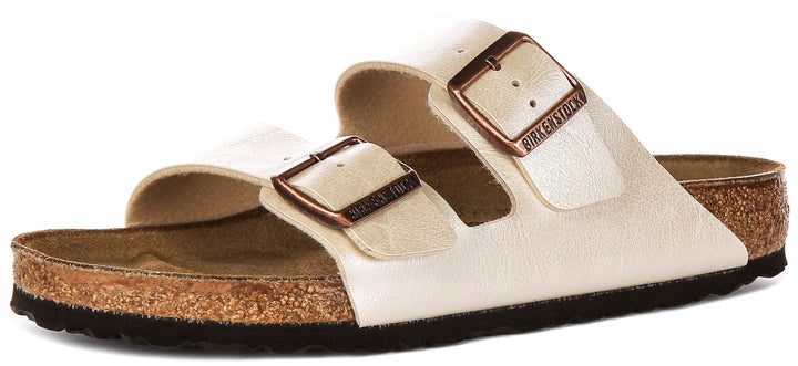 Birkenstock Arizona Bs In Pearl White | Regular Fit