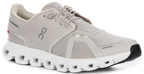 On Running Cloud 6 In Pearl White For Men