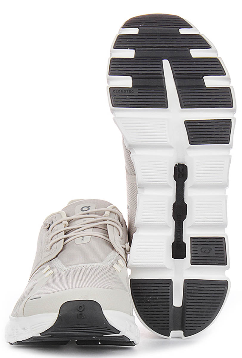 On Running Cloud 6 In Pearl White For Men