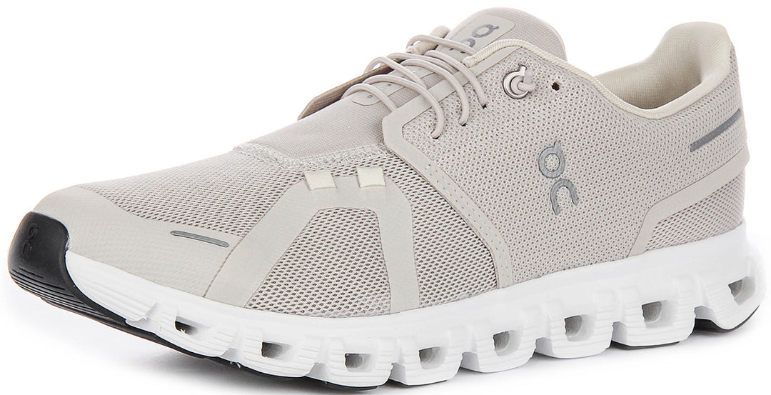 On Running Cloud 6 In Pearl White For Men
