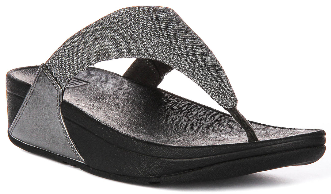 Fitflop Lulu Shimmerlux In Pewter For Women