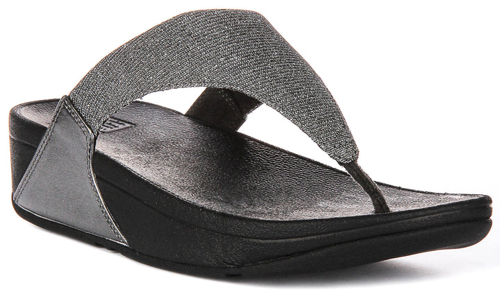 Fitflop Lulu Shimmerlux In Pewter For Women