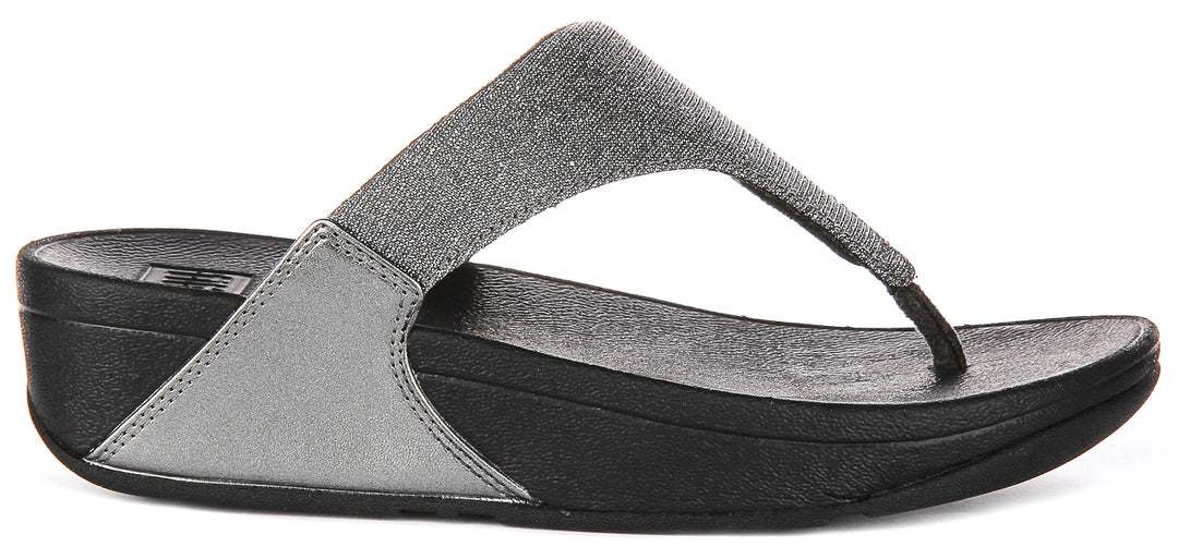 Fitflop Lulu Shimmerlux In Pewter For Women