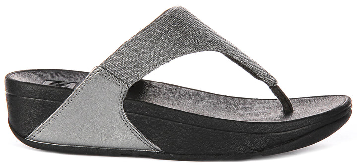 Fitflop Lulu Shimmerlux In Pewter For Women