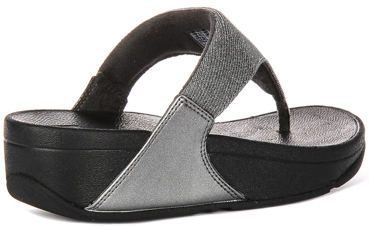 Fitflop Lulu Shimmerlux In Pewter For Women