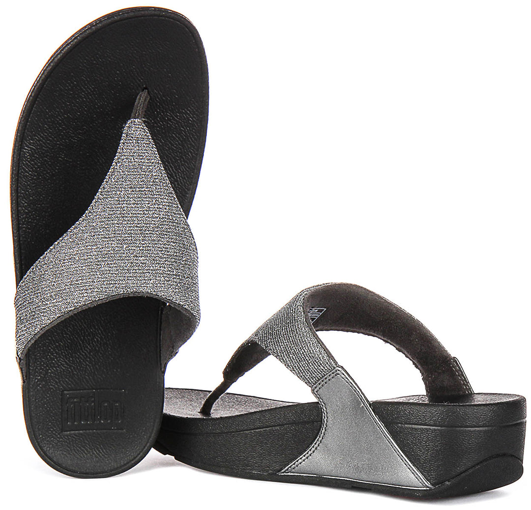 Fitflop Lulu Shimmerlux In Pewter For Women