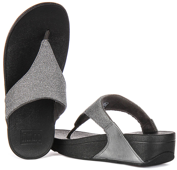 Fitflop Lulu Shimmerlux In Pewter For Women