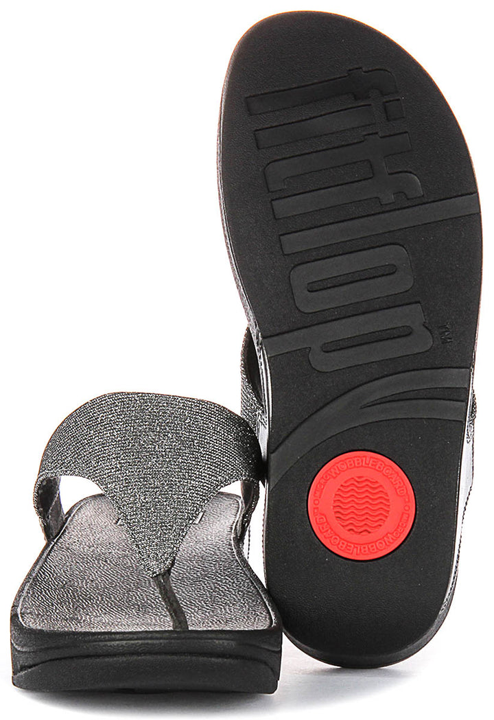 Fitflop Lulu Shimmerlux In Pewter For Women