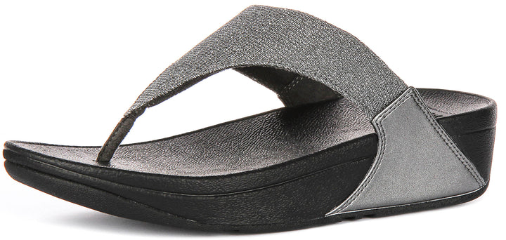 Fitflop Lulu Shimmerlux In Pewter For Women