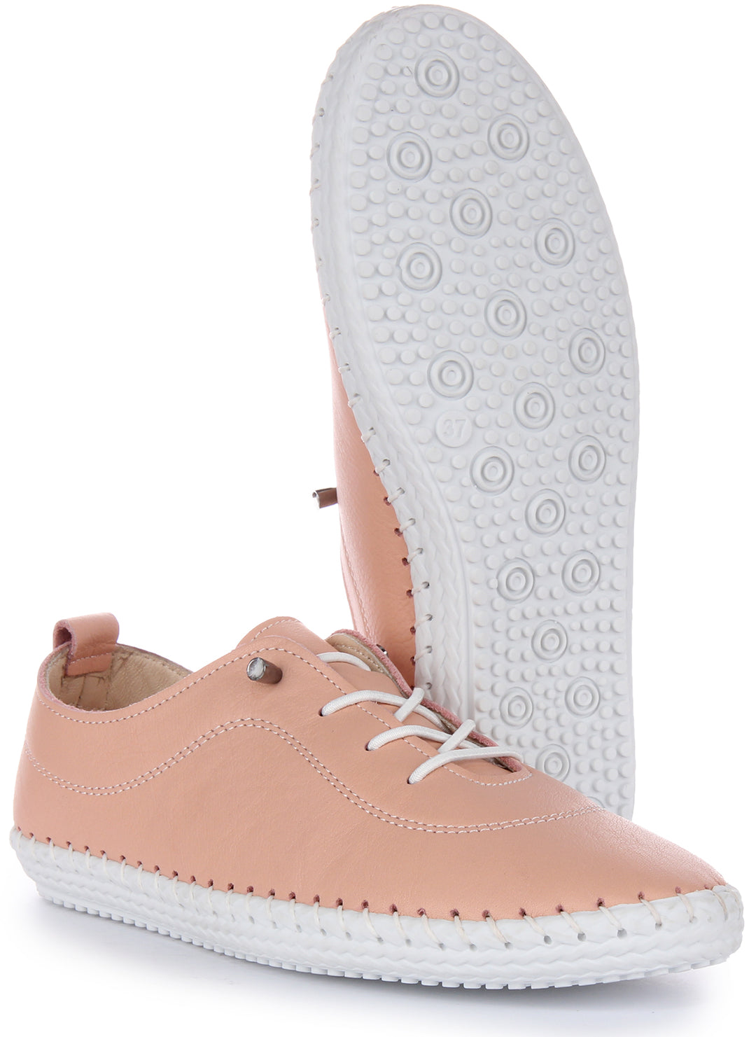 JUSTINREESS Lexi 2 Zapatillas de piel para mujer en rosa