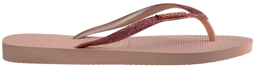 Havaianas Slim Glitter II In Pink For Women