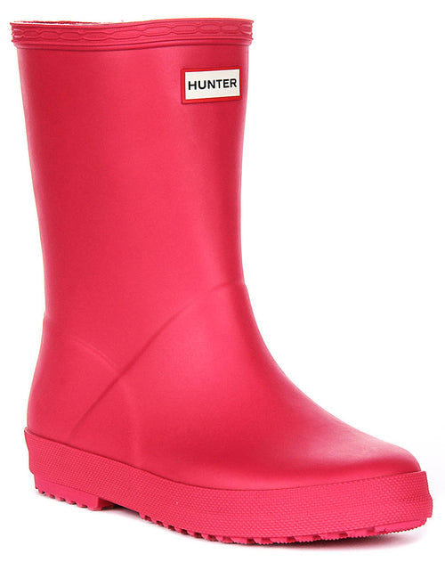 Hunter Kids First Boot In Pink For Infants