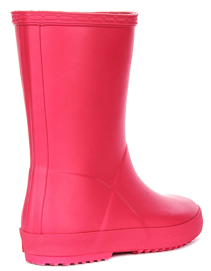 Hunter Kids First Boot In Pink For Infants