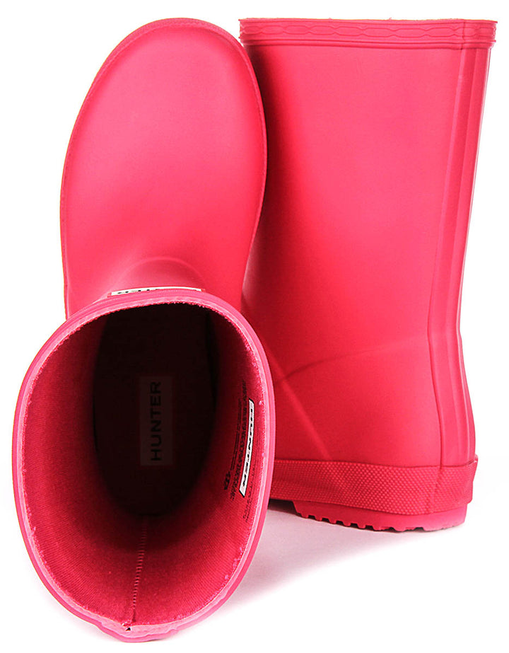 Hunter Kids First Boot In Pink For Infants